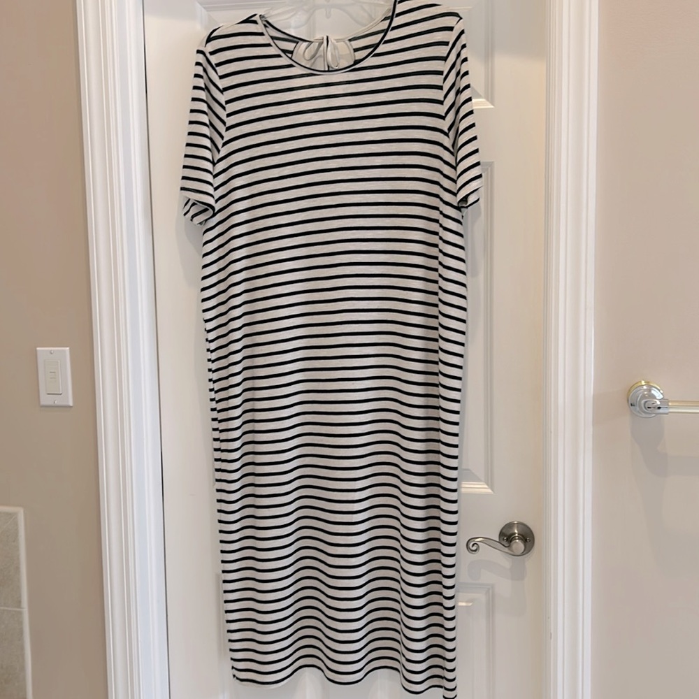 VERA MODA CURVE Cholly Jersey stripped dress NWT Plus size 2X